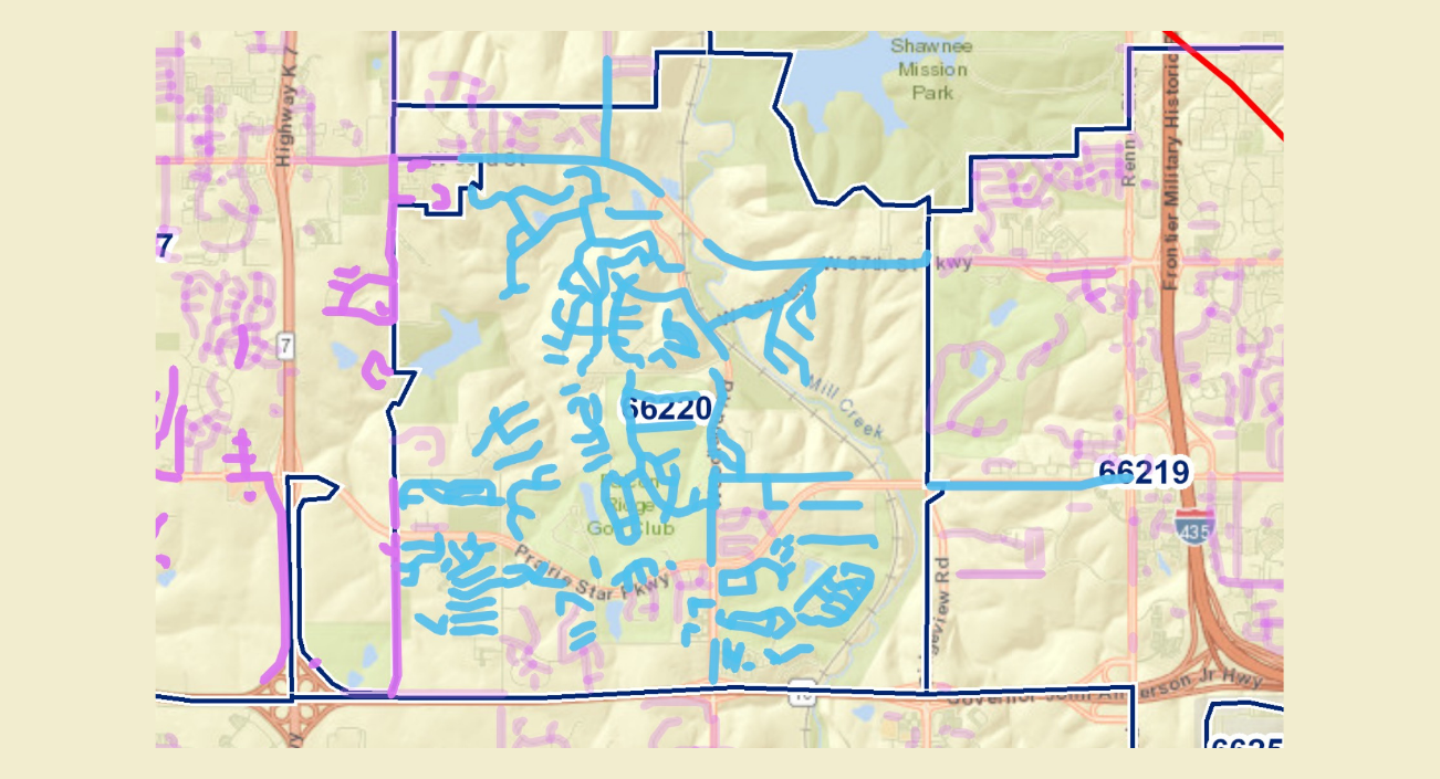 Olathe Northwest 1 coverage map